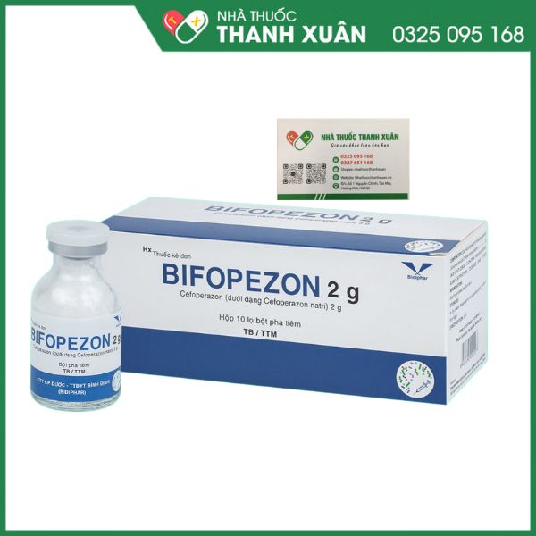 Bifopezon 2g - Điều trị các trường hợp nhiễm khuẩn